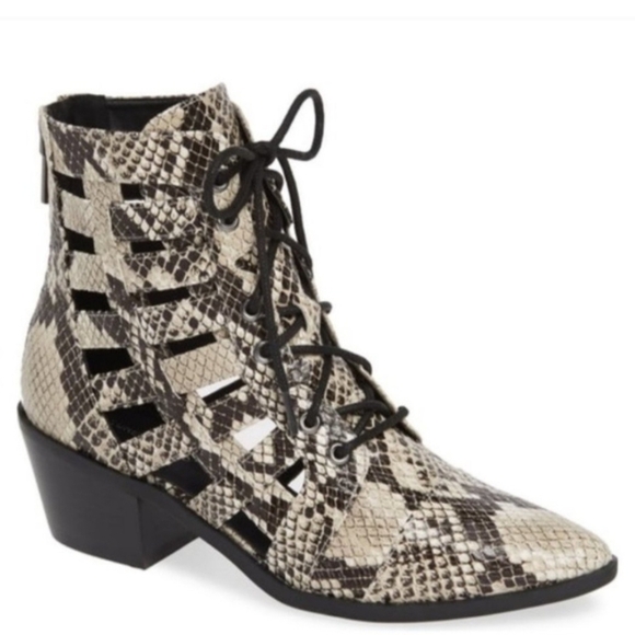 Snakeskin Ankle Boots - Picture 7 of 10